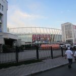 Kijevas olimpiskais stadions. Daudz satraucos, es taču jau kopš 96. gada esmu anglijas futbolistu fans, re, beidzot iespēja redzēt viņus īstajā dzīvē. Kijevas olimpiskais stadions