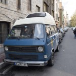 Nākamajā rītā plānojam pamest Teherānu, un - kas tad te?! Kaut kāds vācu busiņš, hehe.