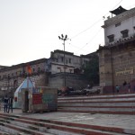 Tikmēr aizmugurē lēnām sāk vākties govis - viņām te arī savs labumiņš. Pirmkārt, līķi tiek izgreznoti ne tikai ar dārglietām un glauniem audumiem, bet arī kaudzēm dažādu ziedu. Otrkārt, pirms pašas dedzināšanas tiek veikts pudžas rituāls (apmēram aizlūgšana), kura laikā arī tiek izšķērdēts vesels puķu klēpis. Un govīm tās puķītes garšo! Šīs vēl tādas kautrīgas, citas pavisam staigā starp līķiem un nekautrējoties turpat arī ēd nost puķītes.