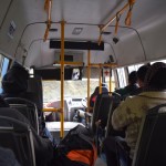 Būdami varonīgi un drausmīgi skopi, atradām variantu, kā nolaisties no Dārdžilingas augstienēm (kopējā augstuma izmaiņa - vairāk nekā 2 kilometri!!!) par divreiz lētāku naudu, bet arī divreiz stresaināk - īstā autobusā. Nu, tādā mazizmēra, bet, salīdzinot ar džipiņiem, tas vienalga ir milzis!